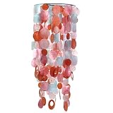 Handcrafted Red Capiz Chandelier Light - Fair Trade