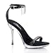 PleaserUSA Womens Sandals Excite-463 black Size 5.5 UK