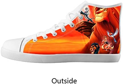 Girl's High Top Canvas Shoes lion king High Top Canvas Shoes -5M US