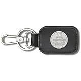 LogoArt Jimmie Johnson Leather Key Chain and/or Luggage Tag w/ 3/4 Sterling Silver Pendant
