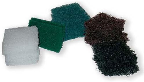 Amerivap Systems GVA-7P Vapor Blitz Pads Assortment, Scotchbrite, White/ Grey/ Green/ Brown/ Black (Pack of 10)
