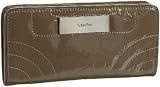 Calvin Klein Patent Padding Wallet,Mushroom,one size