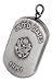 STERLING SILVER "UNITED STATES ARMY" DOG title=