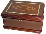 120 Cigars Mahogany Wood Humidor 14.5 X 10.5 X 7.25