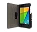 rooCASE Google Nexus 7 2013 FHD Case - (2nd Gen 2013 Model) Dual-View Multi-angle Stand Cover - BLACK (With Auto Wake / Sleep Cover)