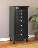 Powell Contemporary Merlot Jewelry Armoire 383-316 (Merlot) (43H x 14W x 20D)