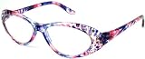 2012 New Lightweight Oval Frame Plastic Reading glasses 31676SR with a +1.50 power