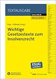 Produkt-Bild: Wichtige Gesetzestexte zum Insolvenzrecht