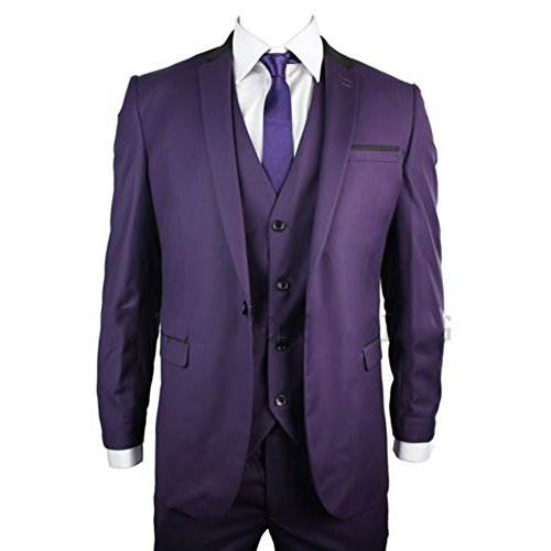 CMDC Men's New Three-piece Contracted Style Groomsman Suit D215