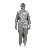 41Kj01bgfvL. SL160  Sauna suit XXL Running Weight Loss Exercise Sweat Suits Gray Extra Extra Large
