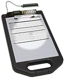 Produkt-Bild: Wedo 0576101 Klemmbrett A4 schwarz mit LED-Lampe und Rechner