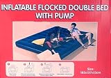 Ukayed Inflatable Flocked Double Air Bed With Pump