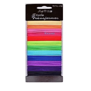 44PC ASSORTED COLORS PONYTAIL HOLDER RUBBER BAND ,SAY NO TO DAMAGES