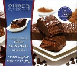 Shred Bars- Triple Chocolate 1.55 Oz-box of 7