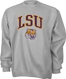 LSU Tigers Grey Tackle Twill Crewneck Sweatshirt