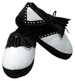 ProActive Sports Golf Slippers, Black and White, Medium (Size 9-10)