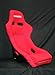 Pair of Bride Zeta Ii 2 Low Max Seats w/ Black Frp Red Cloth W Sliders & Mounts