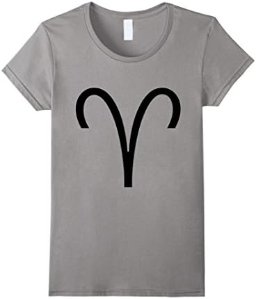 Women's Aries Symbol T-Shirt Small Slate