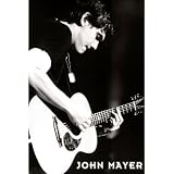 (24x36) John Mayer (Playing Guitar, B&W) Music Poster Print