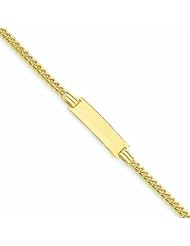 Genuine 14K Yellow Gold Curb Link Baby ID Bracelet 2 Grams Of Gold 100% Satisfaction Guaranteed.