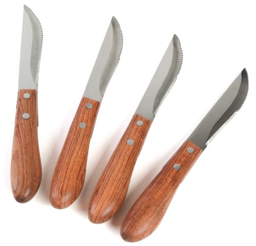 Charcoal Companion Vineyard Rosewood Steak Knives - Set of 4