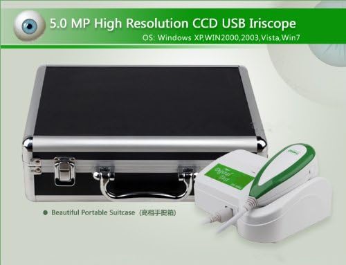 5.0 Mega Pixels USB Iriscope, Skin & Hair Scope, 30x Iris Lens, 50x Skin Lens, 200x Hair Lens with Pro Software - GH10001