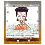 Londons Times Funny Music Cartoons - David Bowie Collectible - Desk Clocks
