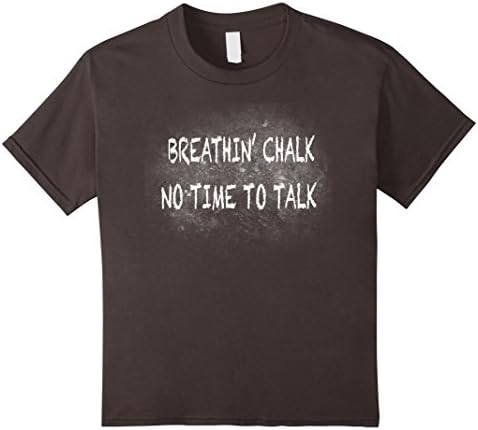 Kids Breathin' Chalk No Time To Talk Gymnastics T-Shirt 10 Asphalt