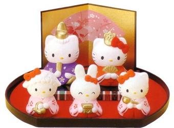 ハローキティ　雛飾りセット
