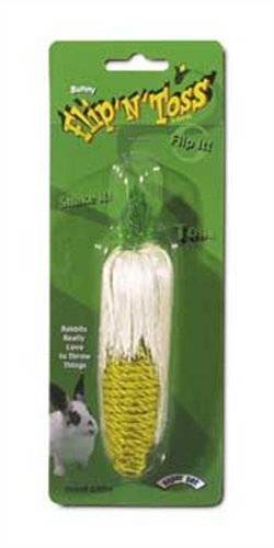 Super Pet Bunny Flip-N-Toss Sisal Rope Toy for Rabbits (Corn)