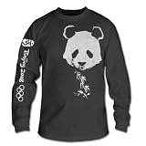 Beijing 2008 Olympics Metallic Panda Long Sleeve Tee Shirt