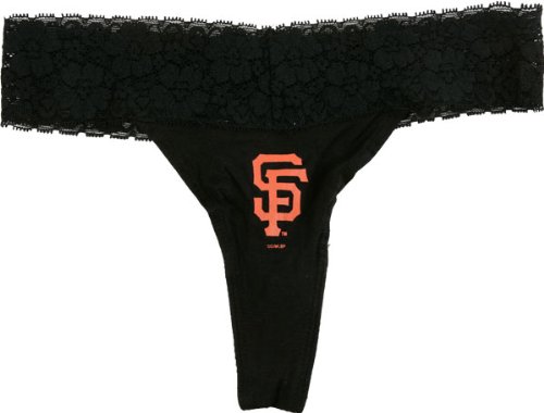 San Francisco Giants Women's Black Super Soft Thong