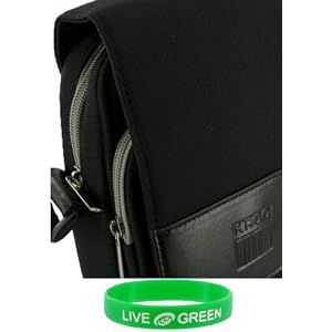 ASUS Eee PC Seashell 1001P-PU17-BK 10.1-Inch Black Netbook Messenger Bag - Black