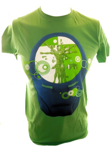  Iron Man (II) (Marvel Comics) Mens T Shirt - Deconstruction of a Hero Image on Green