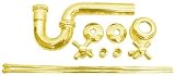 Traditional Polished Brass Pedestal Sink Trim Set Kit