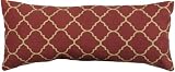 Pisa 22" Wide Outdoor Pillow, 22"RECT PISA, RED