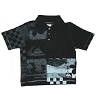 Rizal Short Sleeve Polo Shirt in Black (c) ~ infant - child