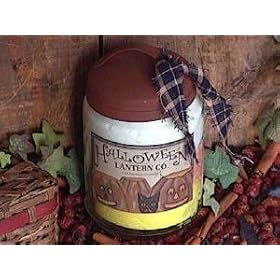26oz Grubby Candy Corn Glass Jar Soy Candle by CricketCat