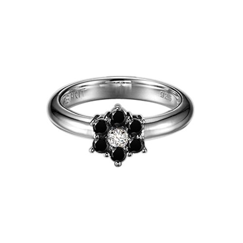 Esprit Damen-Ring Prelude schwarz 925 Sterlingsilber Gr.60 S.ESRG91485C190 Preisvergleich