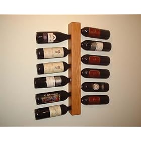 Mission Oak Wooden Wine Rack by Showcase
