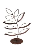 Ohrringständer Blatt kupfer (FA314)