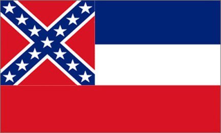 Polyester USA Mississippi Flag, 3x5-Feet