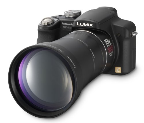 Panasonic Lumix DMC-FZ18K 8.1MP Digital Camera with 18x Wide Angle MEGA Optical Image Stabilized Zoom (Black)