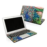 Coral Peacock Design Protector Skin Decal Sticker for Apple MacBook Pro 15 inch (SEPARATE TRACKPAD button, released in Jan 2006)