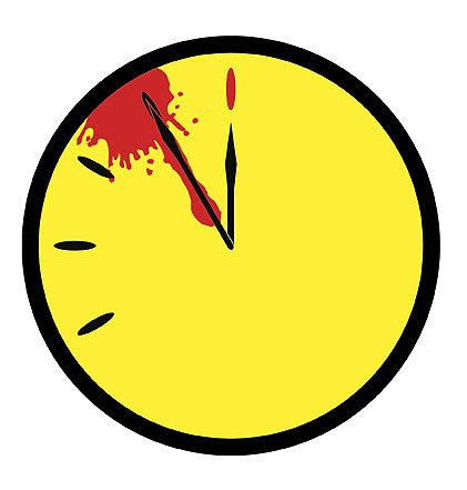  NECA Watchmen Movie Patch Bloody Doomsday Clock