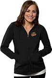 IMAGE OF Baltimore Orioles Women's Black Signature Full-Zip Hooded Sweatshirt