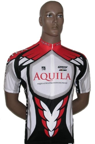 AQUILA Team short sleeve cycling jersey/ cycling shirt also for MTB and leisure cycling - also for other sports such as Indoor Cycling and Speedskating