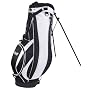 Voit Golf Black & White Stand Bag lightweight with Dual Shoulder Strap