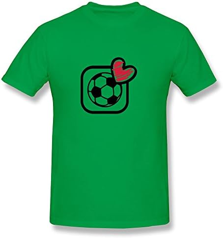 PTHF Man Fussball Love Icon Funny Teen Shirt S ForestGreen