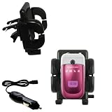 Sony Ericsson z310a Auto Vent Holder with Car Charger - Uses Gomadic TipExchange